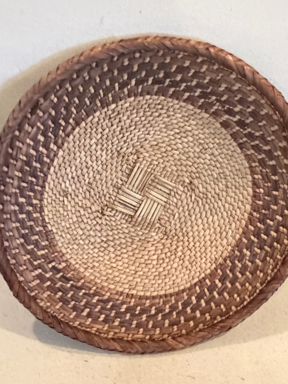 NEW Africa Woven Basket. Made by the Binga people of Zambia/Zimbabwe 10.5”
